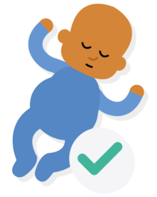 Lift the baby for safer sleep