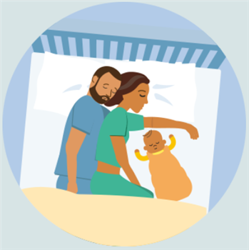 Lift the baby for safer sleep