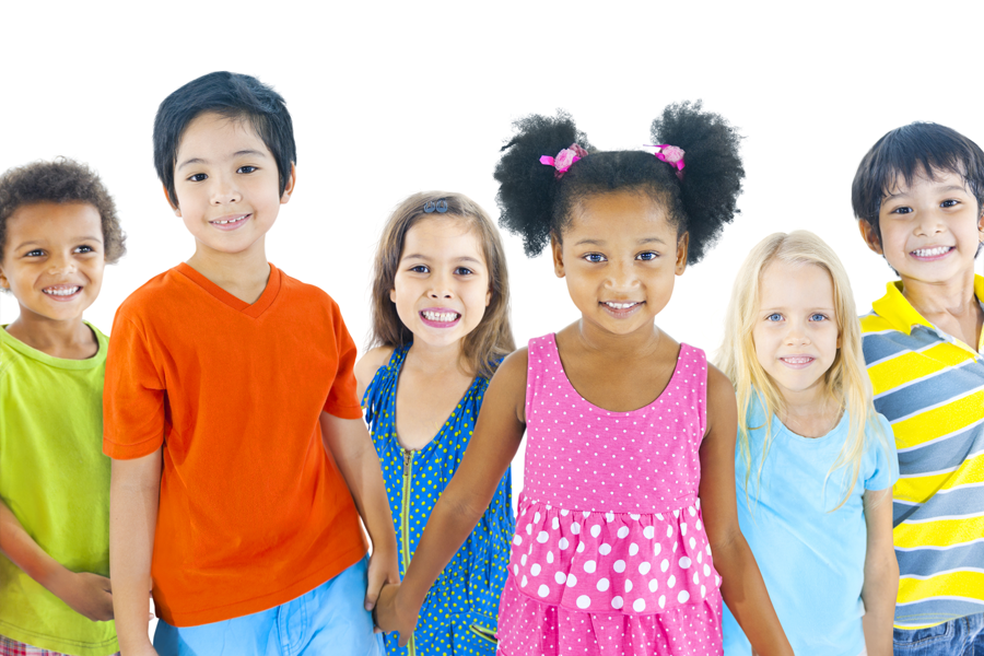 image of children, teens and adults